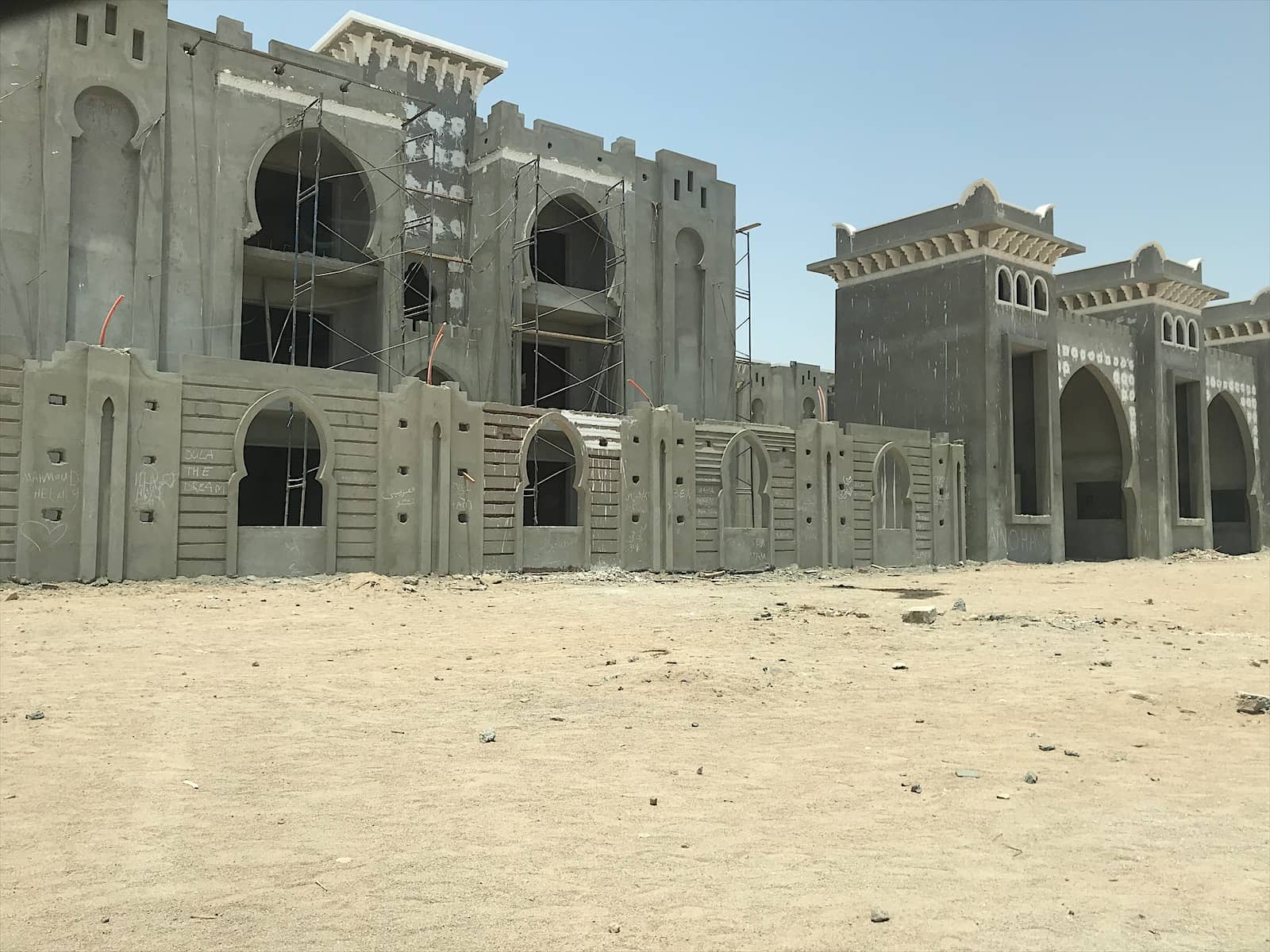 Prestigia facades under construction.