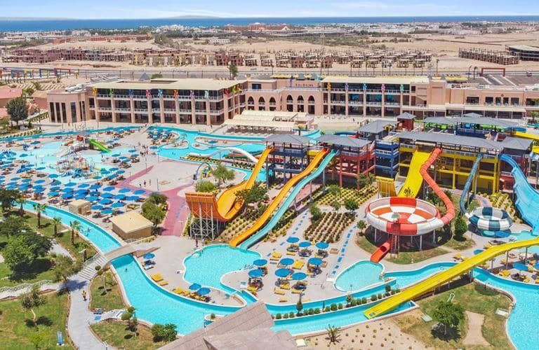 Neverland Resort pools, slides and bumper boats.