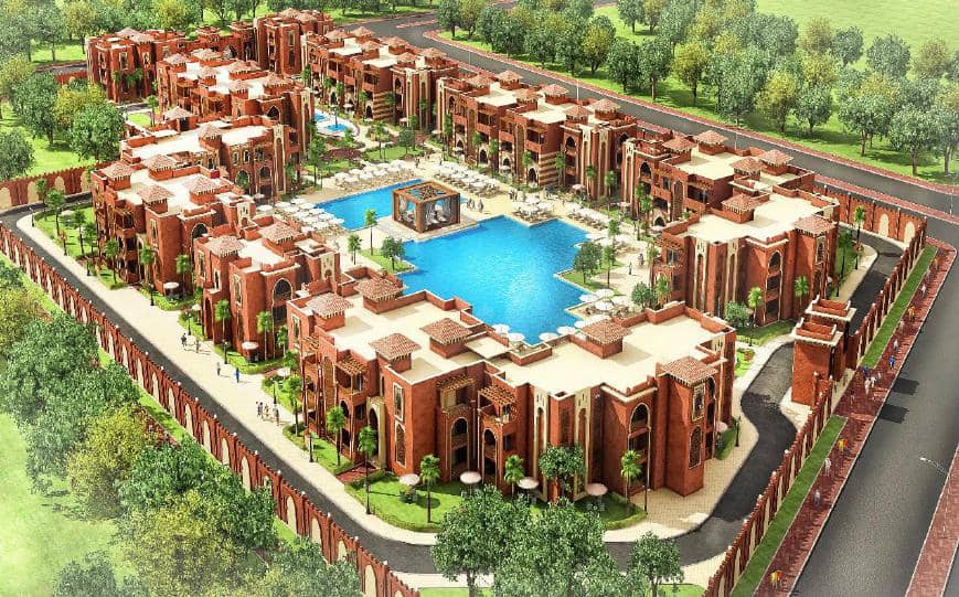 Master plan view of Prestigia residential compound in Hurghada.